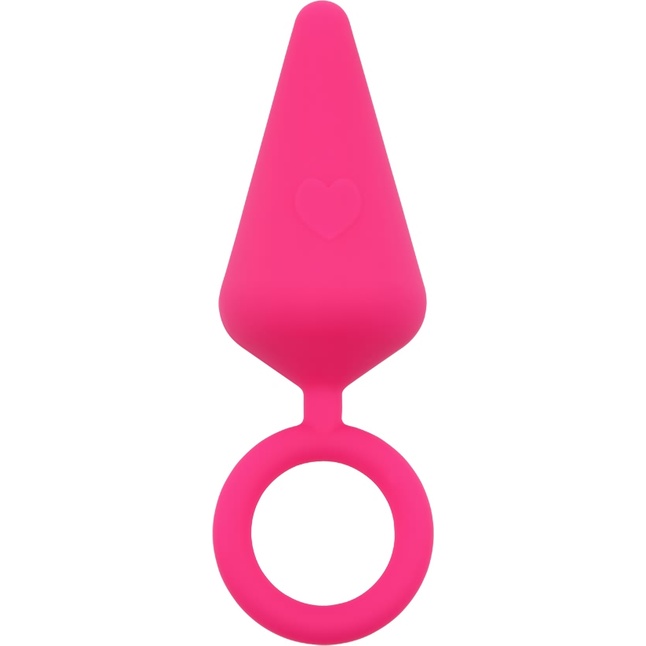 Розовая анальная пробка с кольцом Candy Plug M - 10,1 см - Sweet Breeze. Фотография 2.