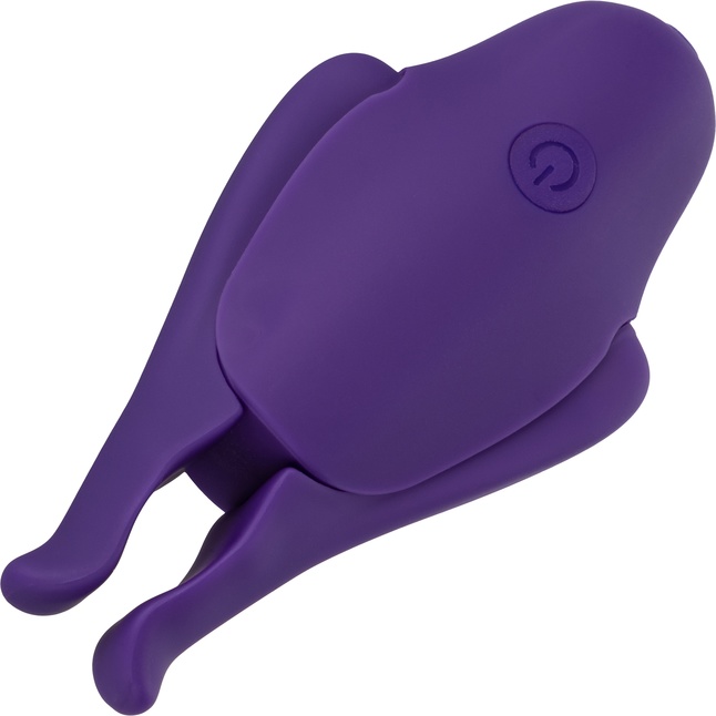 Фиолетовые виброзажимы для сосков Nipple Play Rechargeable Nipplettes - Nipple Play. Фотография 5.