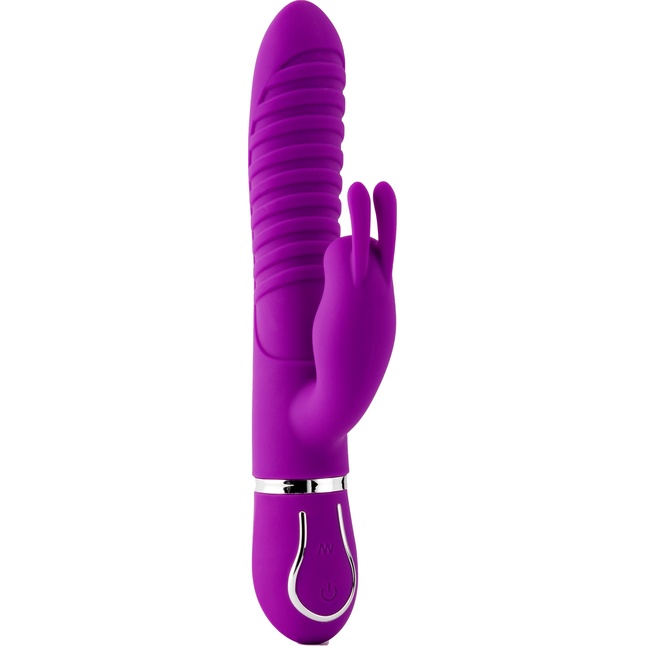 Фиолетовый вибратор-кролик MAGIC BUNNY с ушкакми - 22 см - Vibes of Love. Фотография 2.