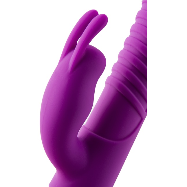 Фиолетовый вибратор-кролик MAGIC BUNNY с ушкакми - 22 см - Vibes of Love. Фотография 6.