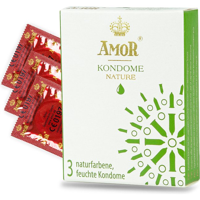 Классические презервативы AMOR Nature - 3 шт