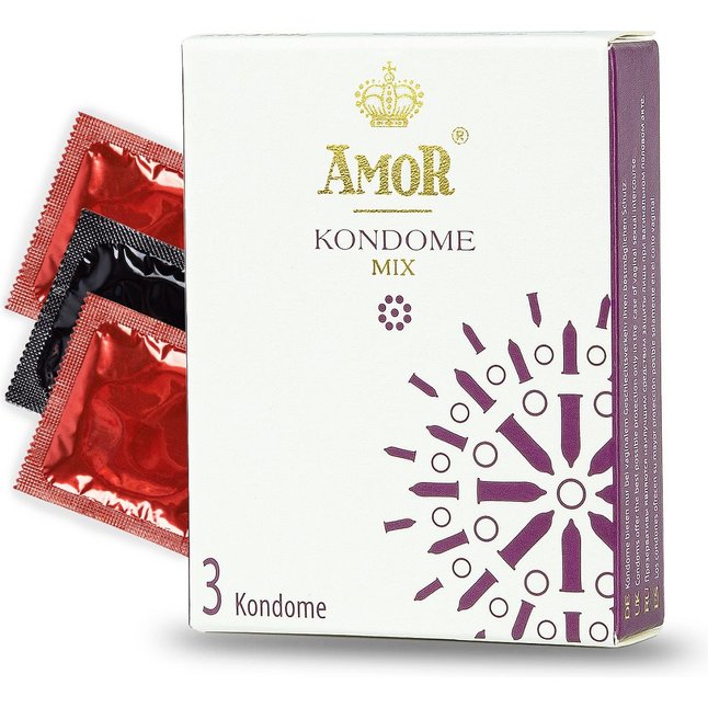 Микс-набор презервативов AMOR Mix - 3 шт