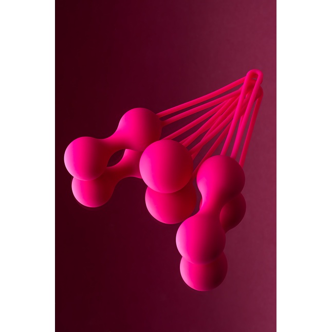 Набор из 3 розовых вагинальных шариков со шнурком. Фотография 10.