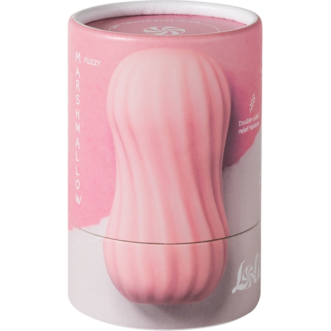 Розовый мастурбатор Fuzzy - Marshmallow