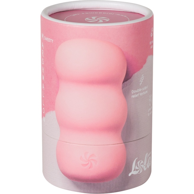 Розовый мастурбатор Sweety - Marshmallow. Фотография 6.