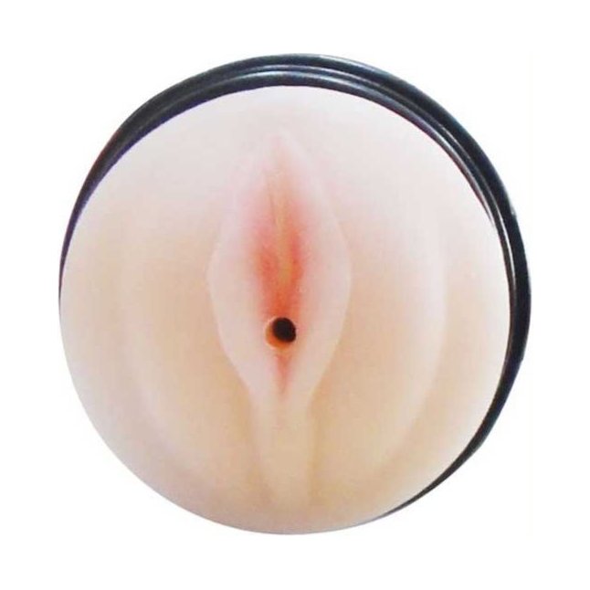 Телесный мастурбатор-вагина в футляре с вибрацией. Фотография 3.
