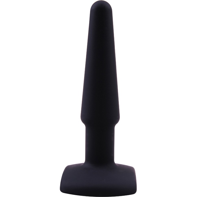 Черная анальная втулка Silicone Butt Plug 4 - 11 см - Black Mont. Фотография 2.