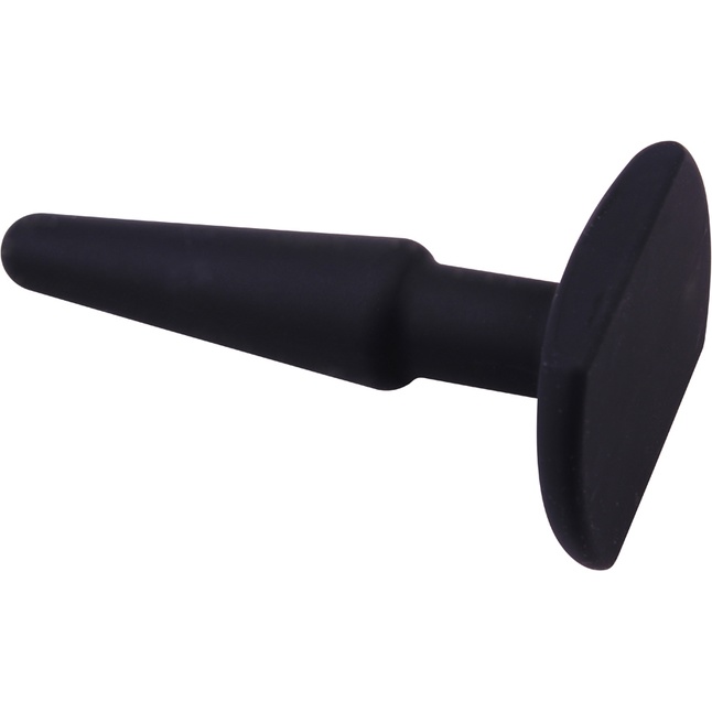 Черная анальная втулка Silicone Butt Plug 4 - 11 см - Black Mont. Фотография 3.