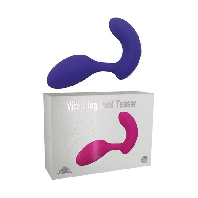 Фиолетовый вибратор Vibrating Dual Teaser. Фотография 3.