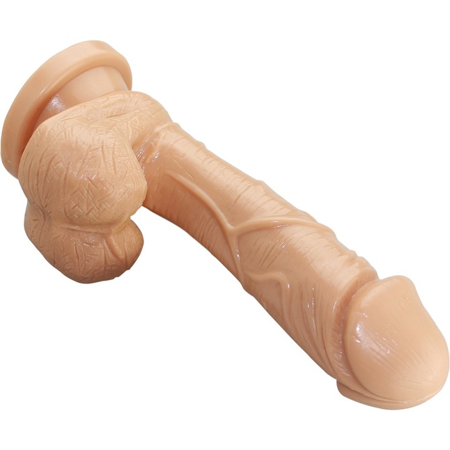 Телесный фаллоимитатор Big Glans Dong - 19 см. Фотография 2.