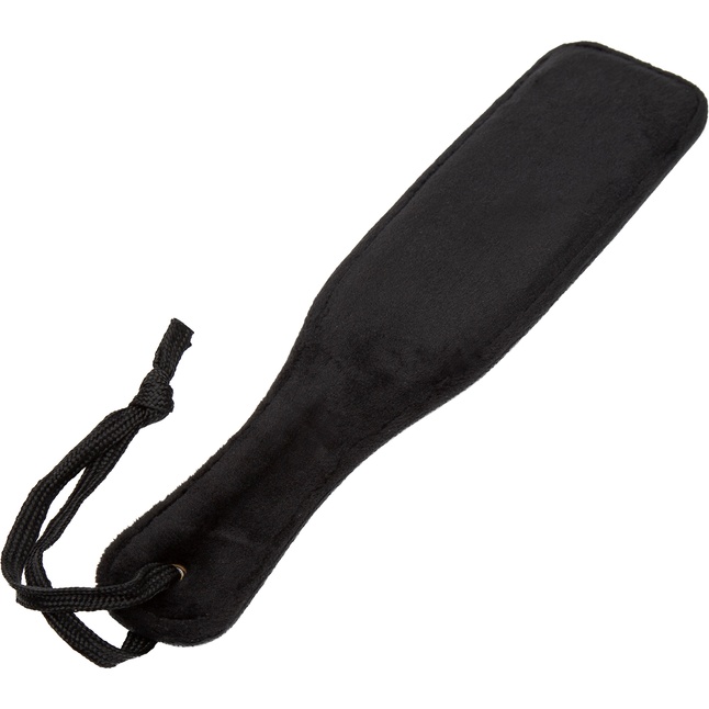 Черная шлепалка Bound to You Faux Leather Small Spanking Paddle - 25,4 см - Fifty Shades of Grey. Фотография 3.