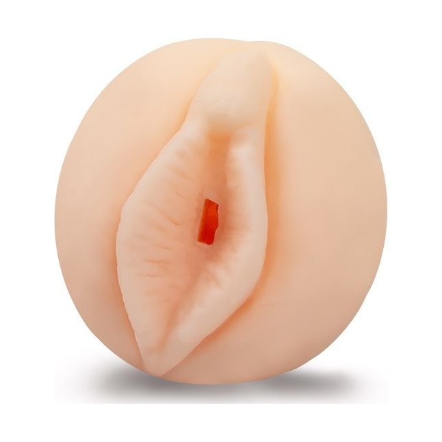 Нежный реалистичный мастурбатор-вагина с рельефной поверхностью. Фотография 2.