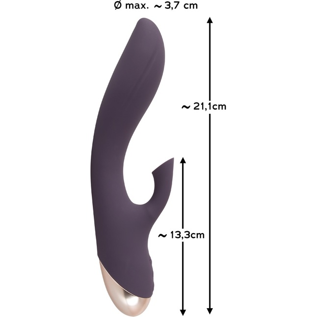 Фиолетовый вибратор-кролик Javida Sucking - 21,6 см - JAVIDA. Фотография 9.