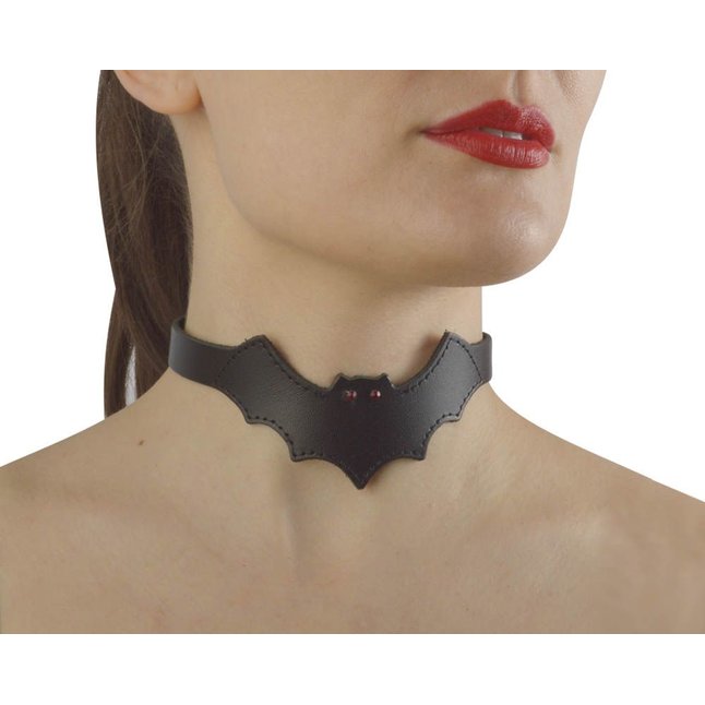 Черный чокер Летучая мышь - BDSM accessories