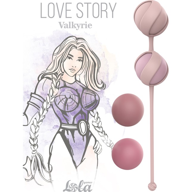 Набор из 4 розовых вагинальных шариков Valkyrie - Love Story. Фотография 4.