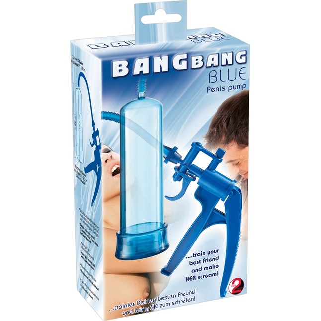 Синяя вакуумная помпа Bang Bang - You2Toys. Фотография 4.