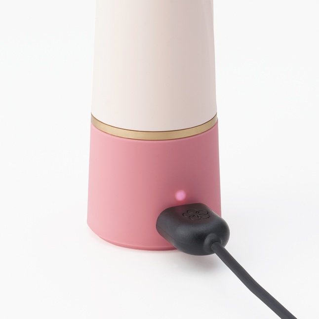 Нежно-розовый вибратор с шаровидной мягкой головкой IROHA Rin Sango - 16 см - IROHA Vibrators. Фотография 4.