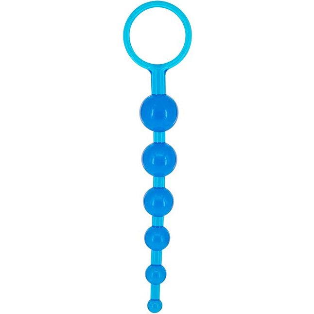 Синяя анальная цепочка DRAGONZ TALE ANAL - 20 см