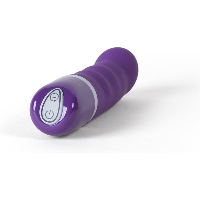 Фиолетовый мини-вибратор Bdesired Deluxe Pearl - 15,3 см. Фотография 3.