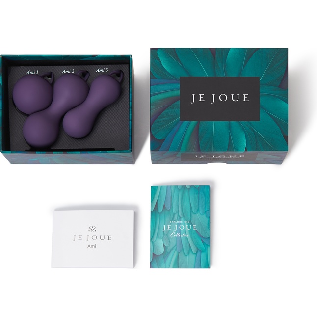 Набор фиолетовых вагинальных шариков Je Joue Ami. Фотография 3.