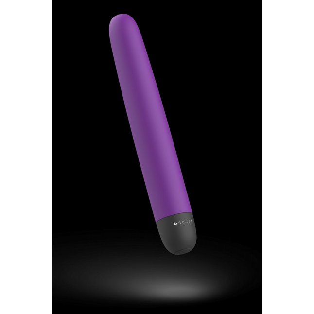 Фиолетовый классический вибратор Bgood Classic - 18 см. Фотография 2.