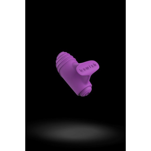 Фиолетовый вибростимулятор на пальчик Bteased Basic Finger Vibrator. Фотография 2.