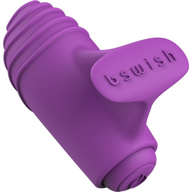 Фиолетовый вибростимулятор на пальчик Bteased Basic Finger Vibrator. Фотография 3.