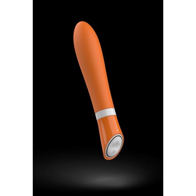 Оранжевый вибратор Bgood Deluxe - 18 см. Фотография 2.