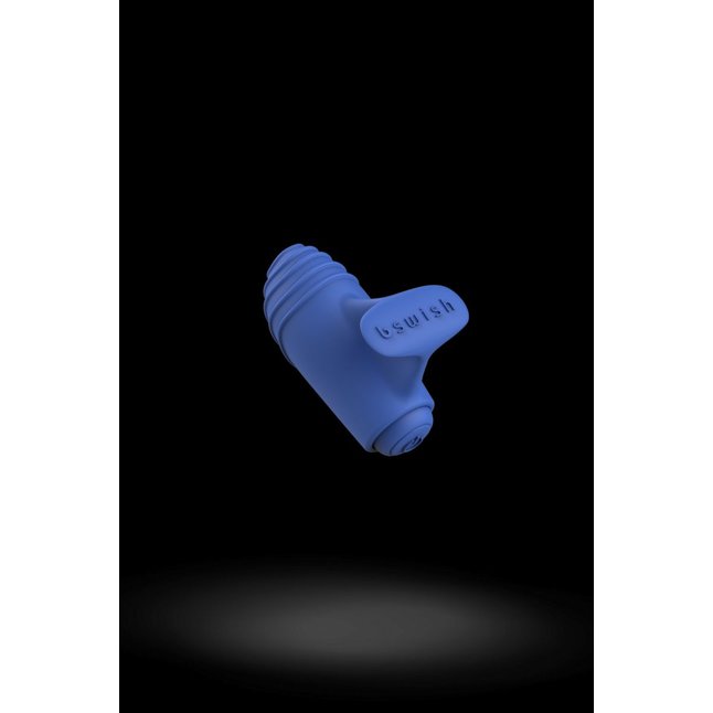 Синий вибростимулятор на пальчик Bteased Basic Finger Vibrator. Фотография 2.