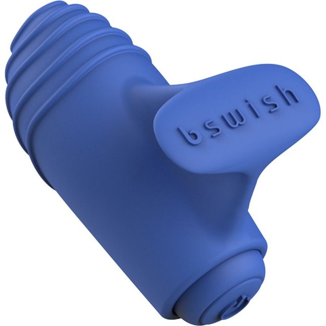 Синий вибростимулятор на пальчик Bteased Basic Finger Vibrator. Фотография 4.