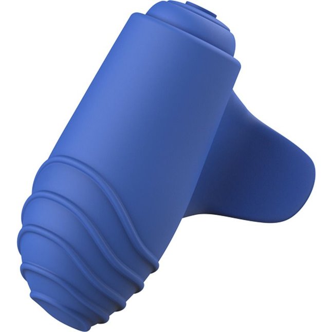 Синий вибростимулятор на пальчик Bteased Basic Finger Vibrator. Фотография 5.