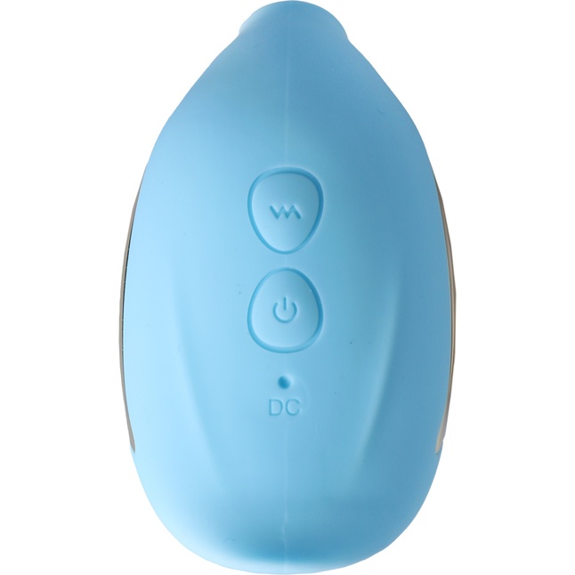 Голубой клиторальный вибростимулятор-ракушка - Классика секса. Фотография 2.