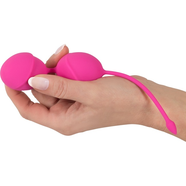 Розовые вагинальные шарики Silicone Love Balls - You2Toys. Фотография 4.