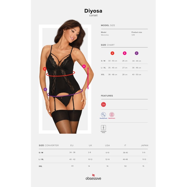 Элегантный корсаж Diyosa - Sexy. Фотография 5.