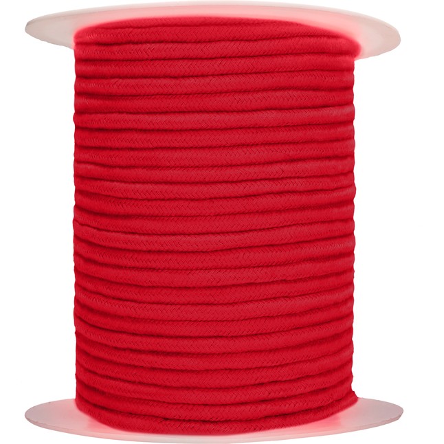 Красная веревка для связывания Bondage Rope - 100 м - Ouch!