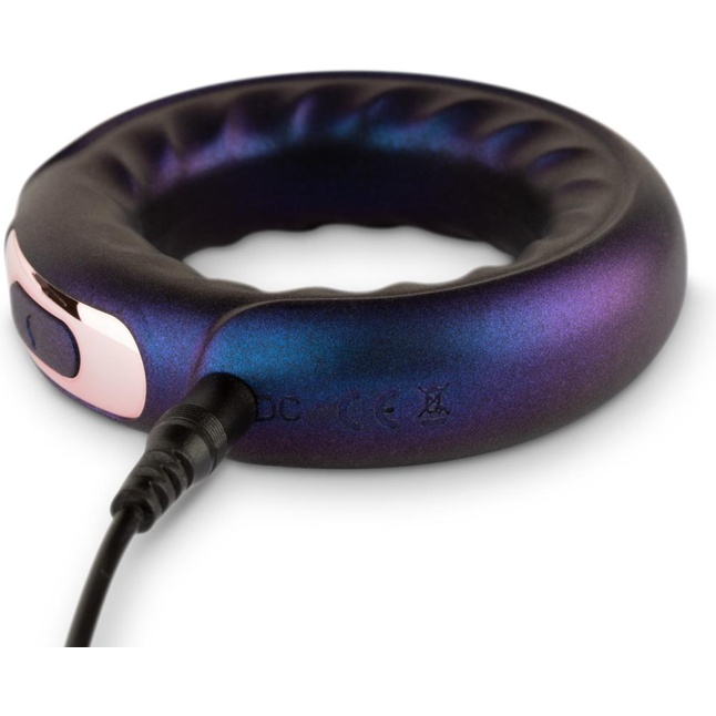 Фиолетовое эрекционное виброкольцо Saturn Vibrating Cock/Ball Ring - Hueman. Фотография 3.