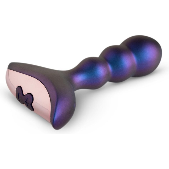 Фиолетовый анальный вибростимулятор Interstellar с пультом - 12,1 см - Hueman. Фотография 3.