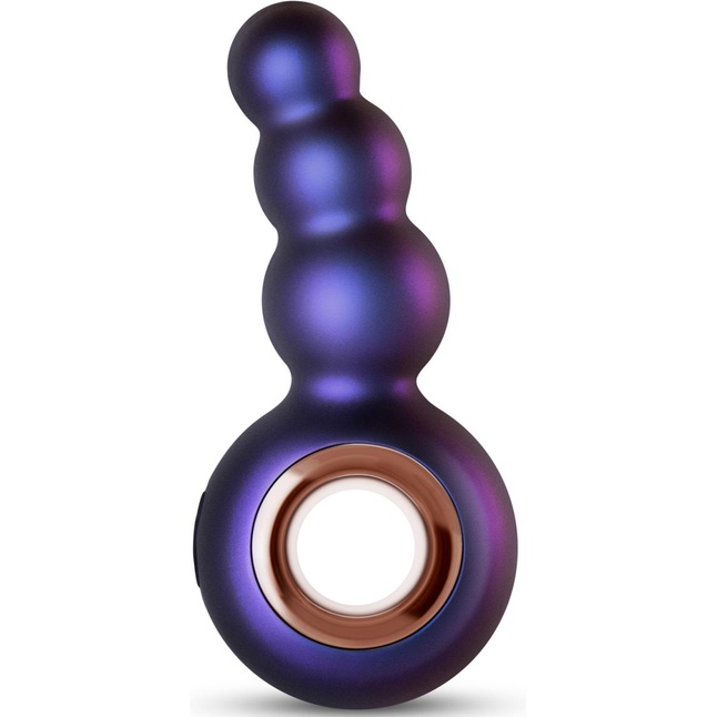 Фиолетовая анальная вибропробка Outer Space в виде елочки - 13,2 см - Hueman