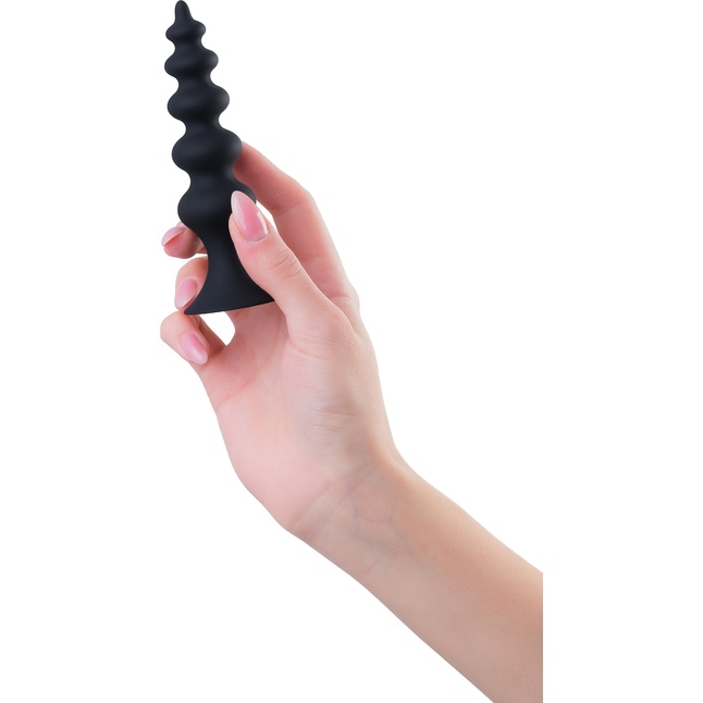 Черная анальная ёлочка Indi - 11,5 см. Фотография 3.