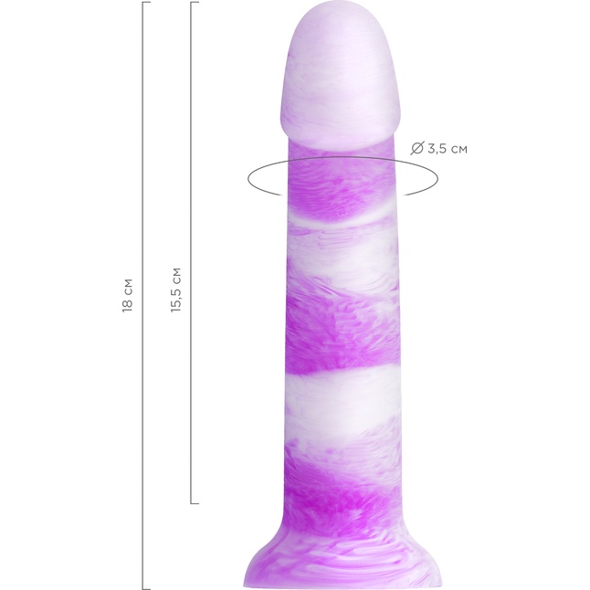 Фиолетовый фаллоимитатор Neil - 18 см - Beyond. Фотография 5.