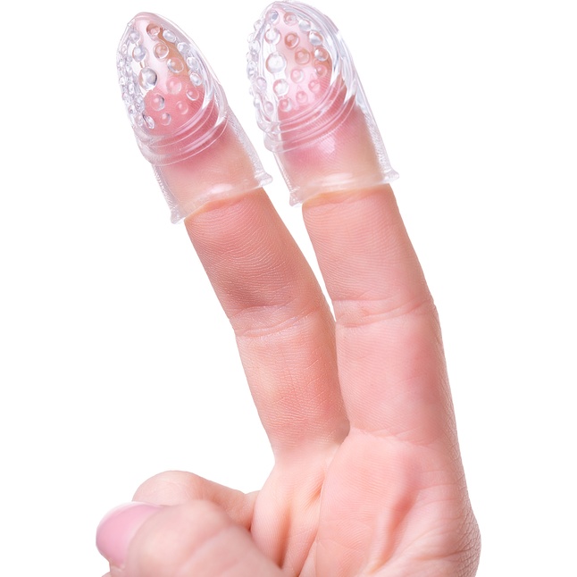 Комплект из 2 прозрачных насадок на палец Favi. Фотография 2.