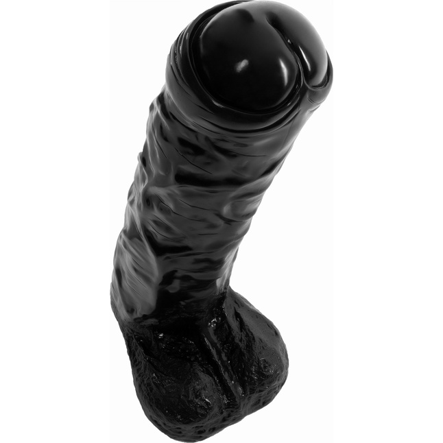 Черный реалистичный фаллоимитатор-гигант - 65 см. Фотография 4.