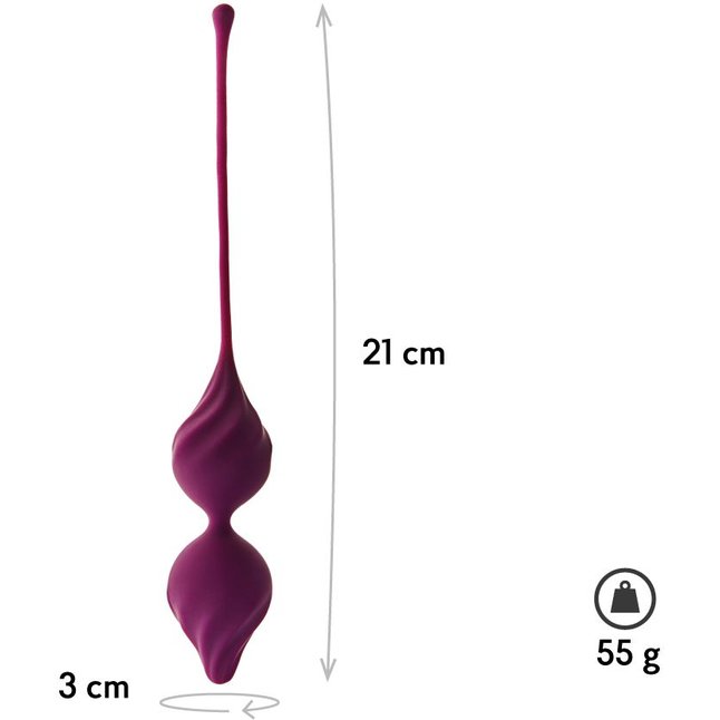 Фиолетовые вагинальные шарики Alcor - Lyra collection. Фотография 3.
