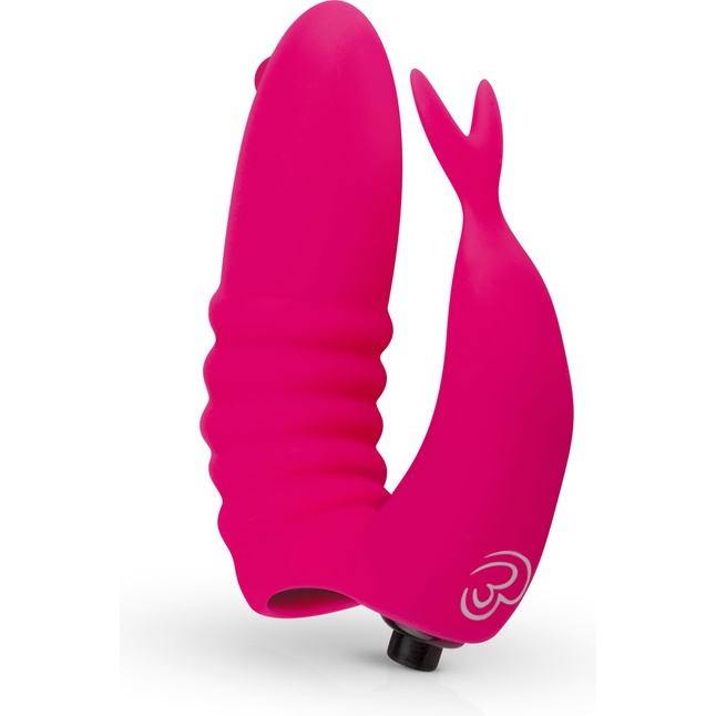 Ярко-розовая вибронасадка на палец Finger Vibrator - Mini Vibe Collection