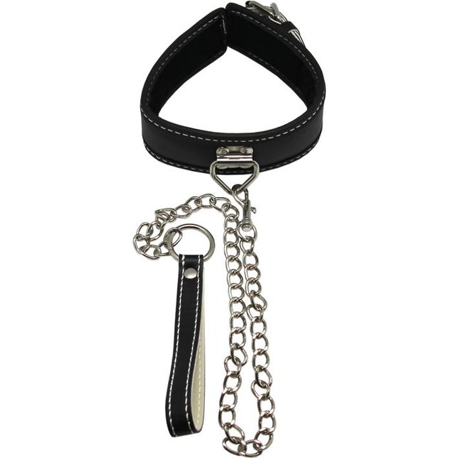 Пикантный БДСМ-набор на мягкой подкладке: наручники, поножи, ошейник с поводком, кляп. Фотография 2.