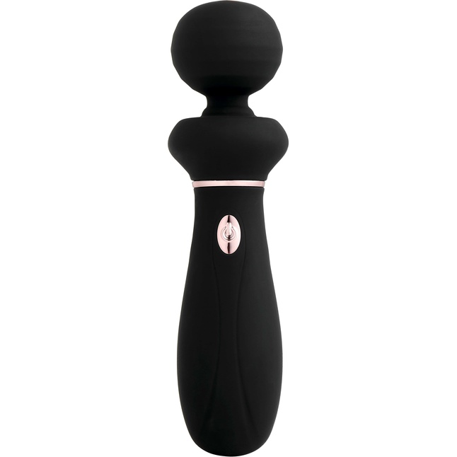Черный вибратор So Divine Relax Portable Massage Wand - 24 см