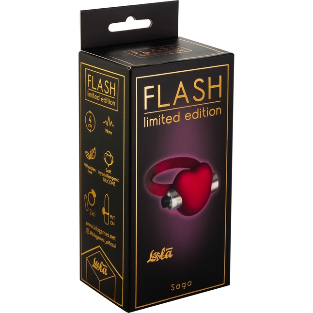 Красное эрекционное виброкольцо Infinity - Flash. Фотография 3.