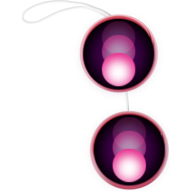 Розовые двойные вагинальные шарики с петелькой. Фотография 7.