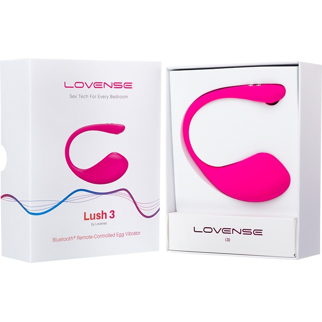 Розовое виброяйцо Lovense Lush 3. Фотография 7.