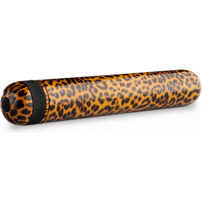 Леопардовая вибропуля Nayo Bullet Vibrator - 9 см - Panthra. Фотография 2.